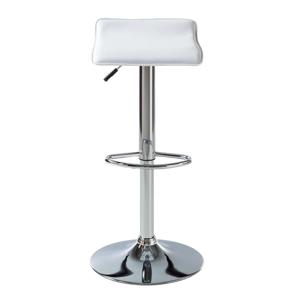 Barhocker Soraia (2er-Set) - Kunstleder - Weiß / Chrom - Image 3