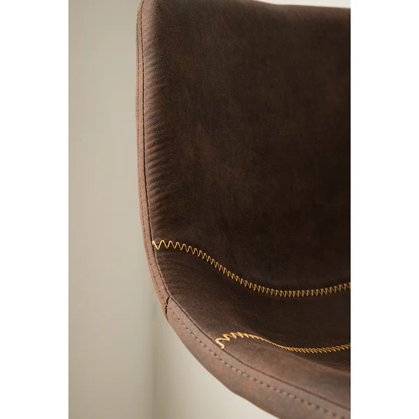Barstuhl Luhi (2er-Set) - Microfaser / Stahl - Espresso - Image 11