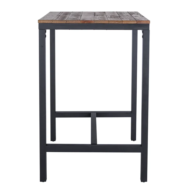 Bartisch GRASBY - Pinie massiv / Metall - Pinie Dunkel / Schwarz - Image 3