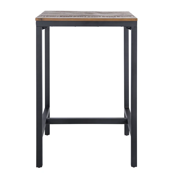 Bartisch GRASBY - Pinie massiv / Metall - Pinie Dunkel / Schwarz - Image 4