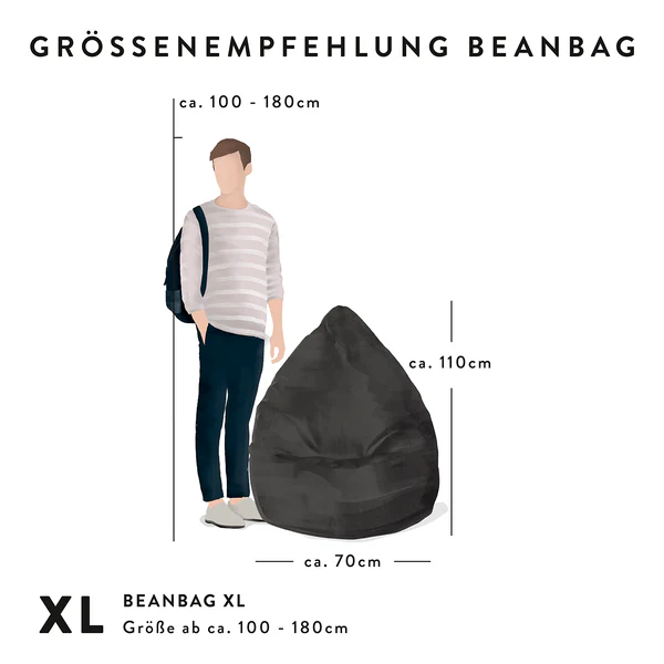 Beanbag Cool - Gelb - Polyester PVC - 70 x 110 x 70 cm - Image 4