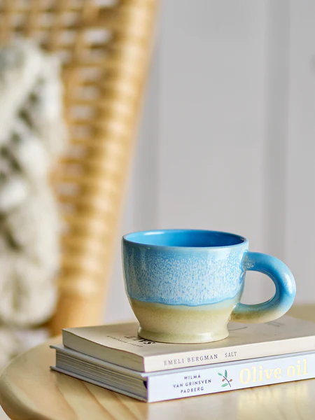 Becher Safie 6er-Set - Steingut - Blau - Image 2