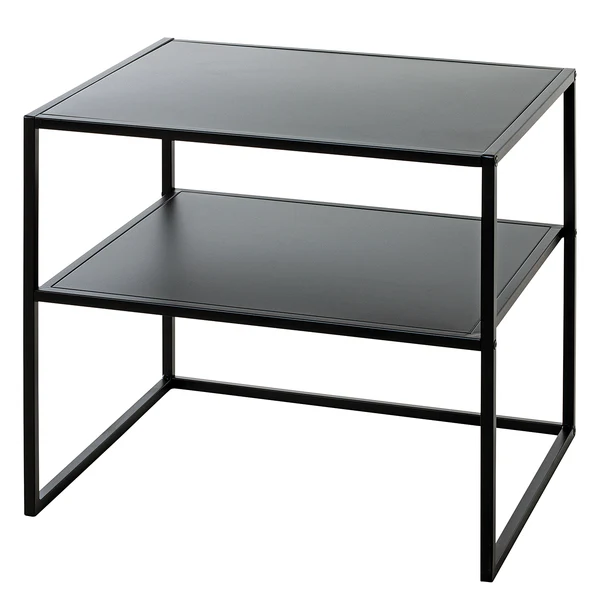 Beistelltisch Alderbury - Metall - Schwarz - Höhe: 45 cm