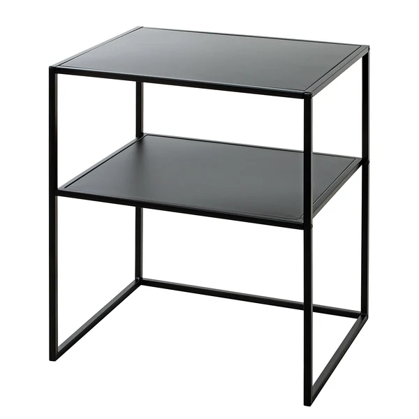 Beistelltisch Alderbury - Metall - Schwarz - Höhe: 60 cm