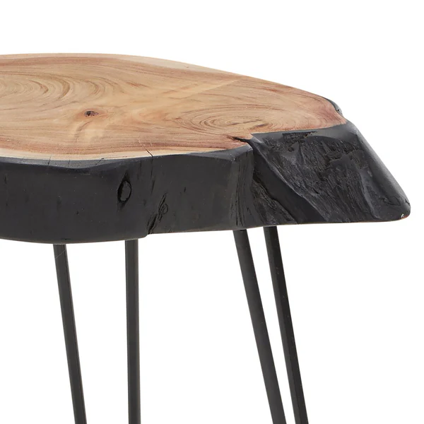 Beistelltisch Artemis - Akazie massiv / Metall - Akazie / Schwarz - Image 6