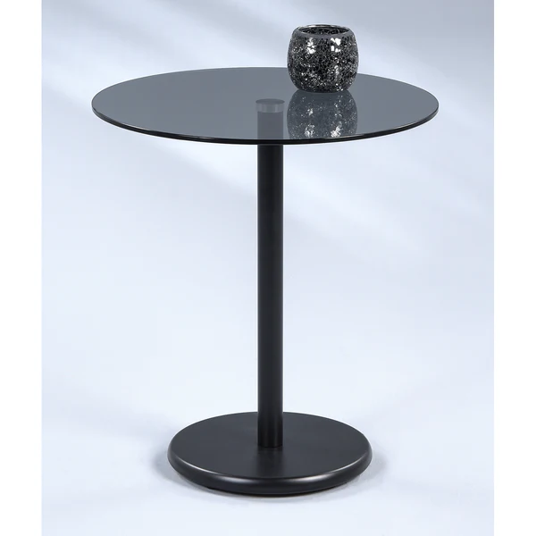 Beistelltisch Billiere - Glas / Metall - Schwarz - Image 2