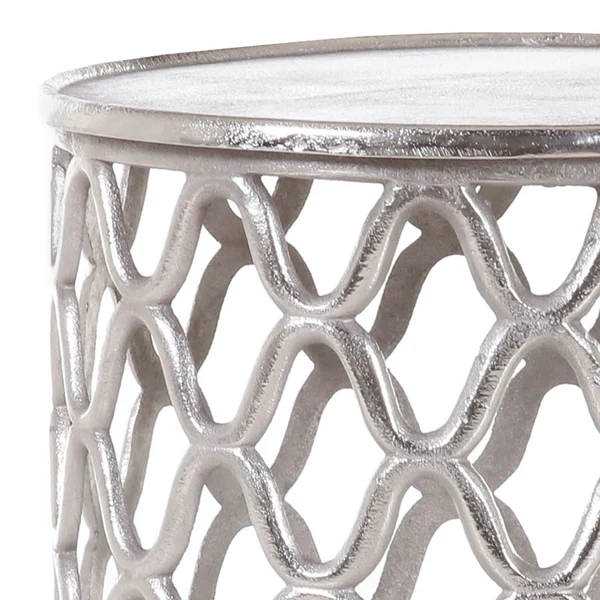 Beistelltisch Karlin - Aluminium - Silber - Image 5