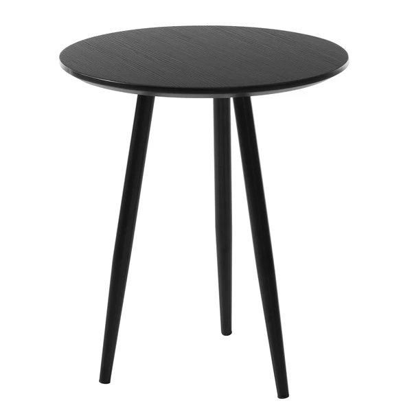 Beistelltisch Kitt S - Eiche Dekor Schwarz / Schwarz