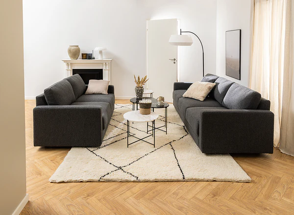 Beistelltisch Marcocci 42 cm - Marmor / Metall - Marmor Weiß / Schwarz - Image 4
