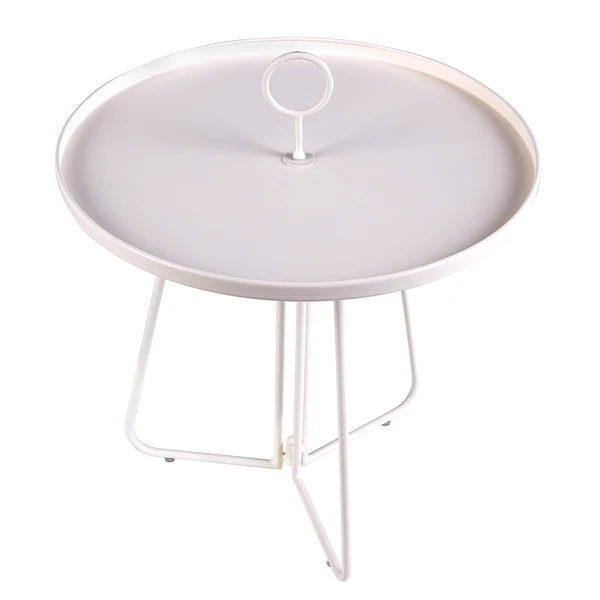 Beistelltisch PORTER mit Griff - Metall - Creme - Image 3
