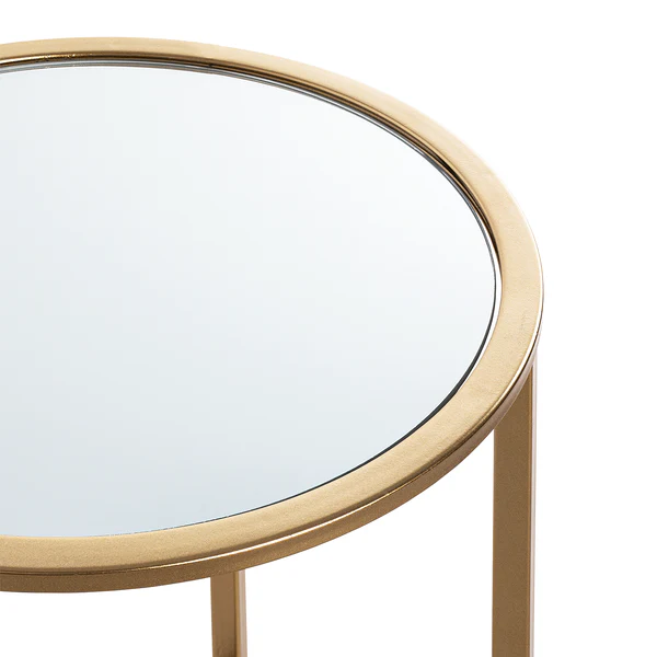 Beistelltisch Tetford Breite: 39 cm - Glas / Metall - Gold - Image 5