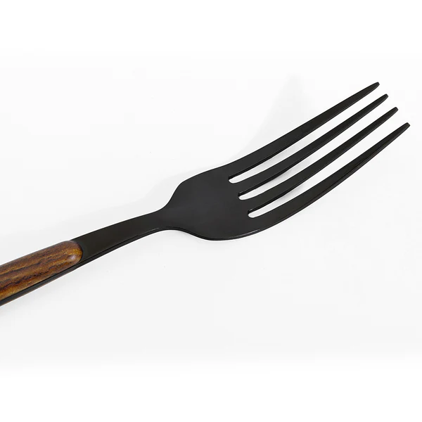 Besteck-Set Paris 16-teilig - Edelstahl / ABS - Schwarz / Braun - Image 3