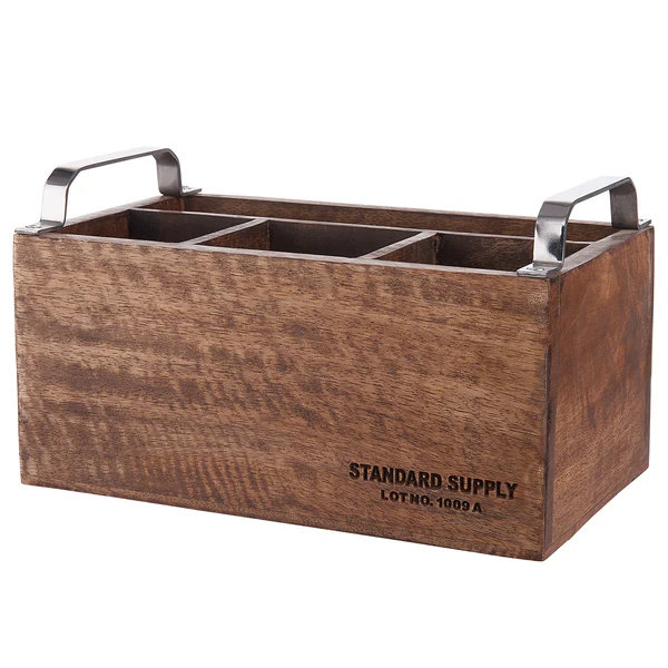 Besteckträger STANDARD SUPPLY - Mangoholz - Braun