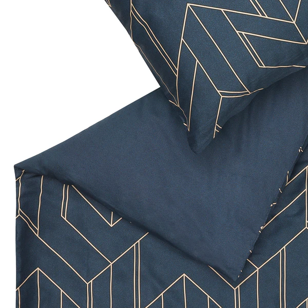 Bettwäsche Anouk - Satin - Blau - 135 x 200 cm + Kissen 80 x 80 cm - Image 3