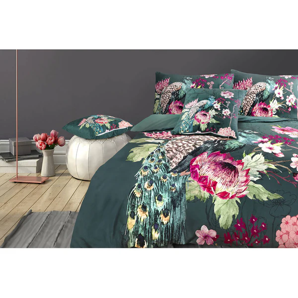 Bettwäsche Blossom - Baumwollsatin - Mehrfarbig - 140 x 200 cm + Kissen 65 x 65 cm - Image 3