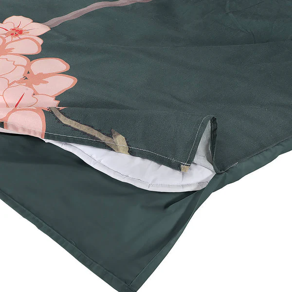Bettwäsche Blossom - Baumwollsatin - Mehrfarbig - 140 x 200 cm + Kissen 65 x 65 cm - Image 6