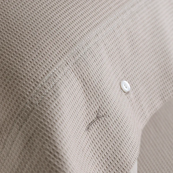 Bettwäsche Cialda - Baumwollstoff - Silbergrau - 155 x 220 cm + Kissen 80 x 80 cm - Image 6