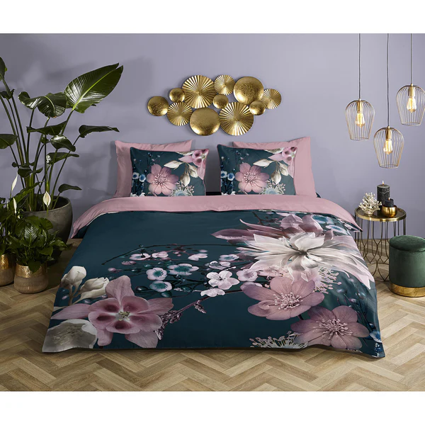 Bettwäsche Guana - Organic Baumwolle-Satin - Rosa - 140 x 200/220 cm + Kissen 70 x 60 cm - Image 3