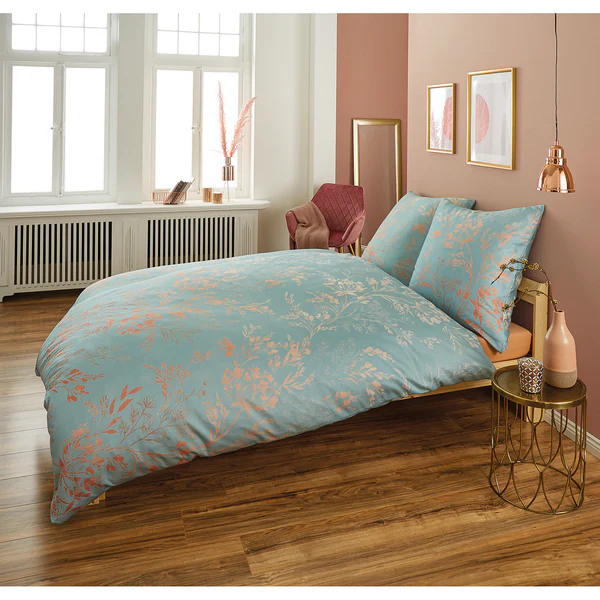 Bettwäsche Kate - Baumwolle - Babyblau - 135 x 200 cm + Kissen 80 x 80 cm - Image 2