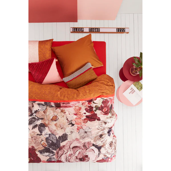 Bettwäsche Mellow - Satin - Mauve / Bernstein - 155 x 220 cm + Kissen 80 x 80 cm - Image 4