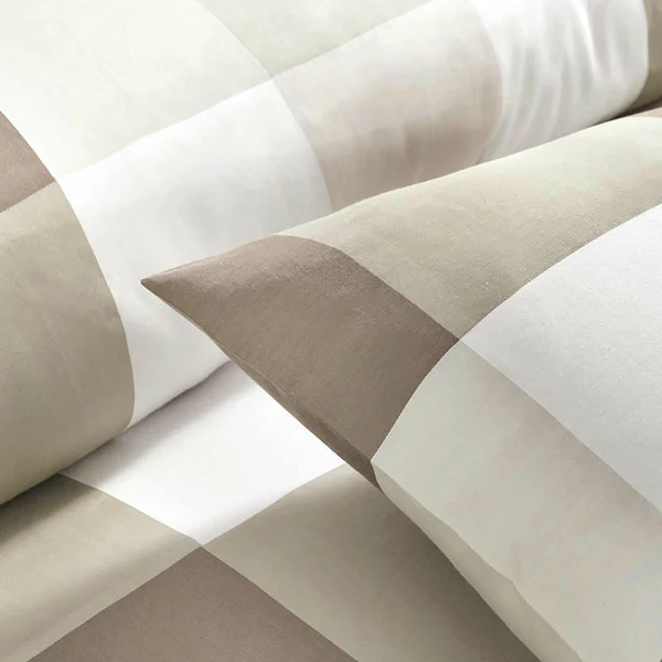 Bettwäsche Nevada - Baumwollsatin - Taupe - 140 x 240 cm + Kissen 70 x 60 cm - Image 7