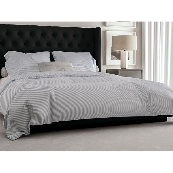 Bettwäsche Oxford - Baumwolle - Hellblau - 200 x 200/220 cm + 2 Kissen 70 x 60 cm - Image 2