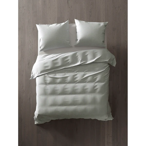 Bettwäsche Oxford - Baumwolle - Hellblau - 200 x 200/220 cm + 2 Kissen 70 x 60 cm - Image 3