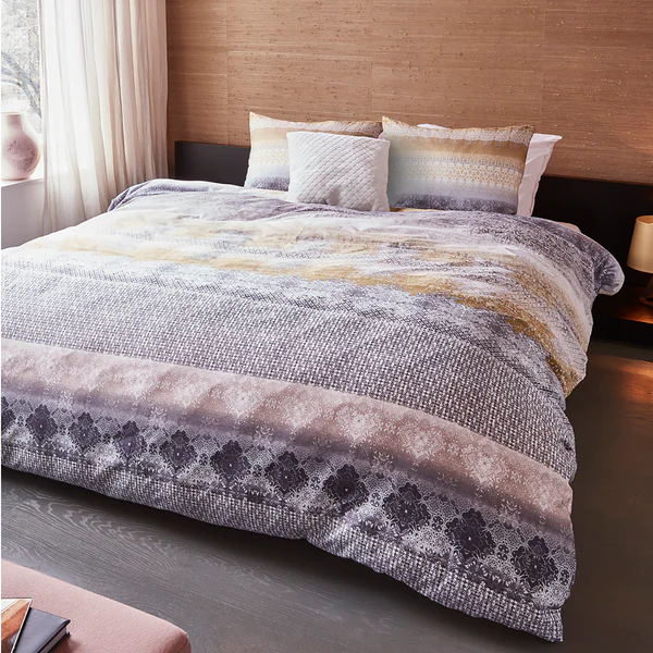 Bettwäsche Refined - Baumwollstoff - Mehrfarbig - 155 x 220 cm + Kissen 80 x 80 cm - Image 2