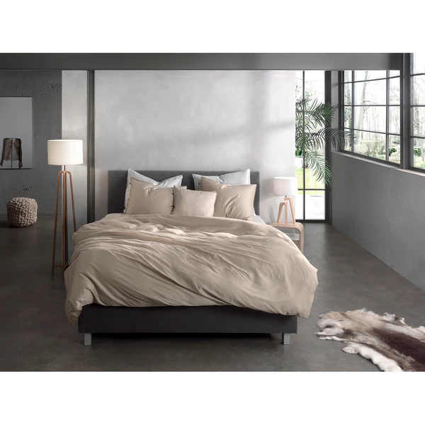 Bettwäsche Satinado - Baumwolle Satin - Sand - 140 x 200/220 cm + Kissen 70 x 60 cm - Image 2