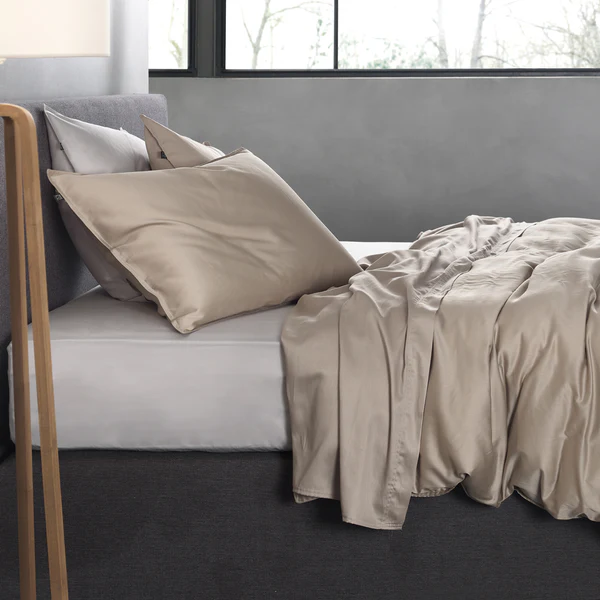 Bettwäsche Satinado - Baumwolle Satin - Sand - 140 x 200/220 cm + Kissen 70 x 60 cm - Image 3