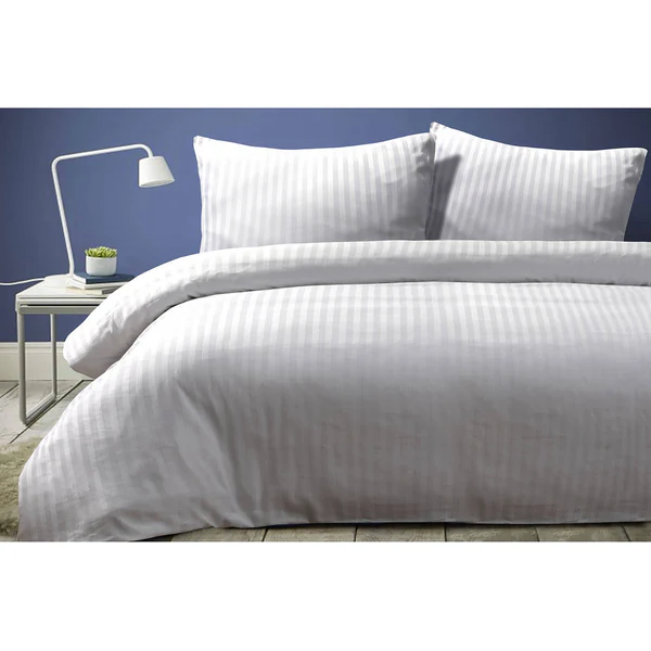 Bettwäsche Valerina - Baumwollsatin - Weiß - 140 x 240 cm + Kissen 70 x 60 cm - Image 2