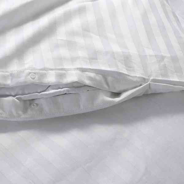 Bettwäsche Valerina - Baumwollsatin - Weiß - 140 x 240 cm + Kissen 70 x 60 cm - Image 4