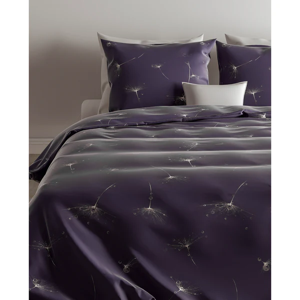 Bettwäsche Wertz - Baumwollstoff - Blau - 260 x 220 cm + 2 Kissen 60 x 70 cm - Image 2