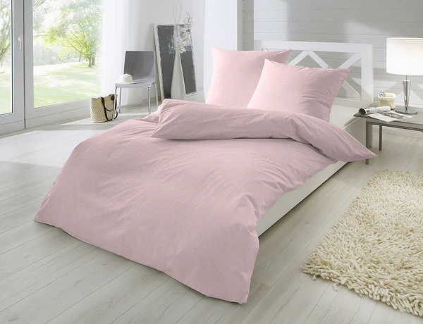 Biber-Bettwäsche Mini Me - Baumwolle - Weiß / Pink - 155 x 220 cm - Image 2