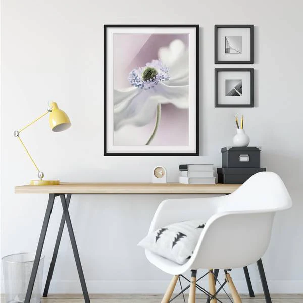 Bild Anemonenbrise I - Kiefer teilmassiv - Schwarz - 30 x 40 cm - Image 5