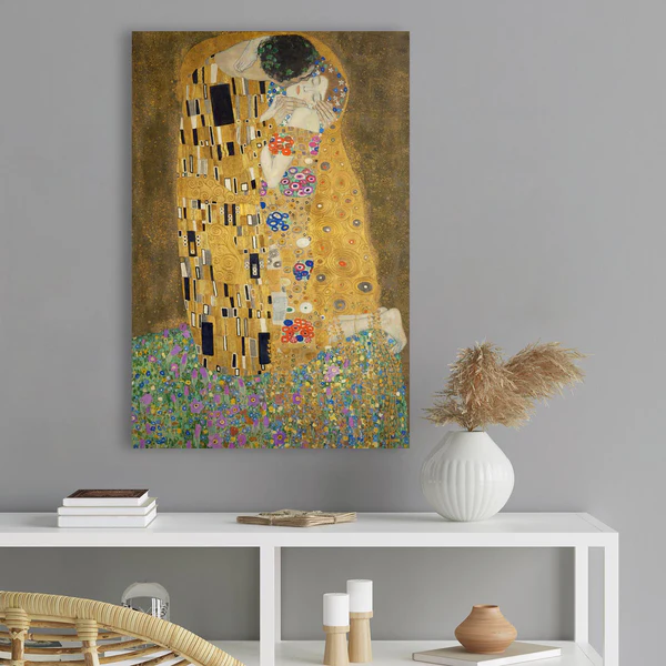 Bild Der Kuss Klimt - Holzwerkstoff - Gold - Image 2