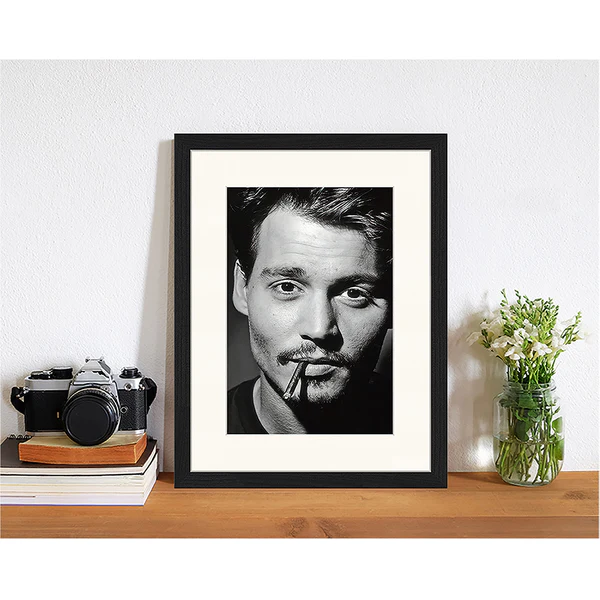 Bild Johnny Depp - Buche massiv / Plexiglas - 33 x 43 cm - Image 2