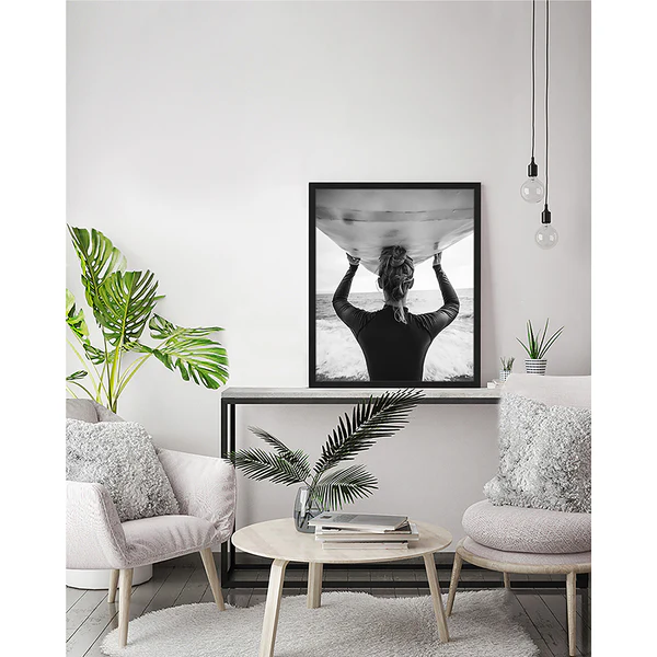 Bild Ready to surf - Buche massiv / Plexiglas - 53 x 63 cm - Image 2