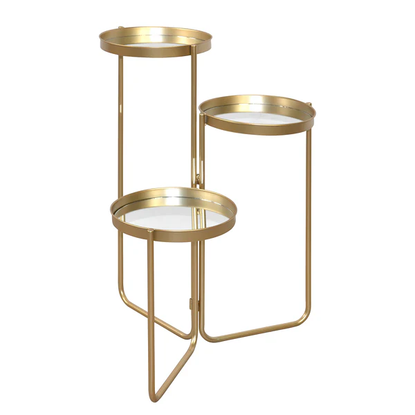 Blumenständer De Lamere - Stahl - Gold