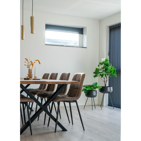 Blumentopf Ardola (2-tlg.) - Black - Stahl - Image 3