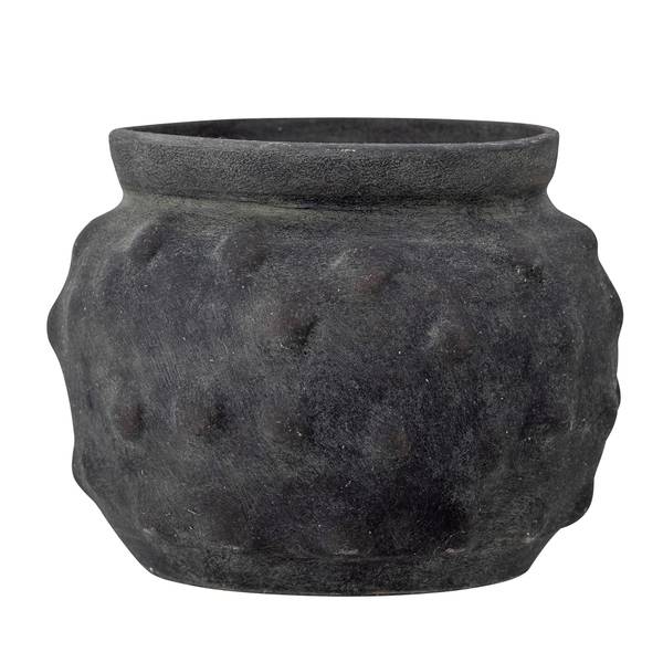 Blumentopf Lisen - Terracotta - Schwarz