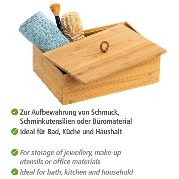 Box mit Deckel Terra I - Bambus - Braun - 22 x 15 cm - Image 4