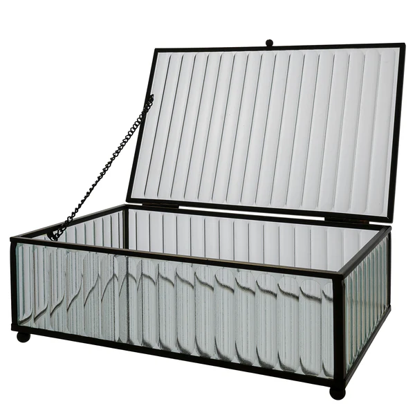 Box Sigtuna - Glas / Metall - Schwarz