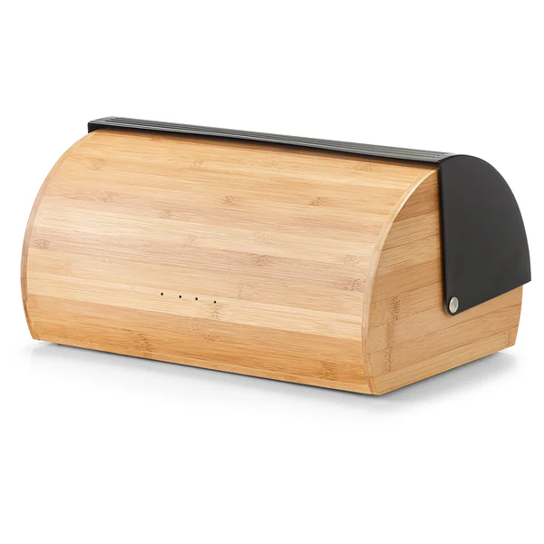 Brotkasten Bayard - Bambus - schwarz - 39 x 27 x 19 - Schwarz - Image 4
