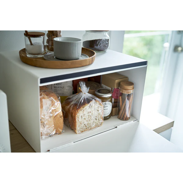 Brotkasten Tosca - Stahl / Esche - Weiß - Image 8