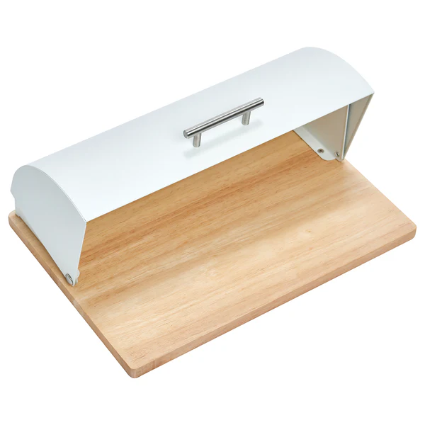 Brotkasten Turi - Metall - weiß - 39 x 28 x 16,3 - Image 2