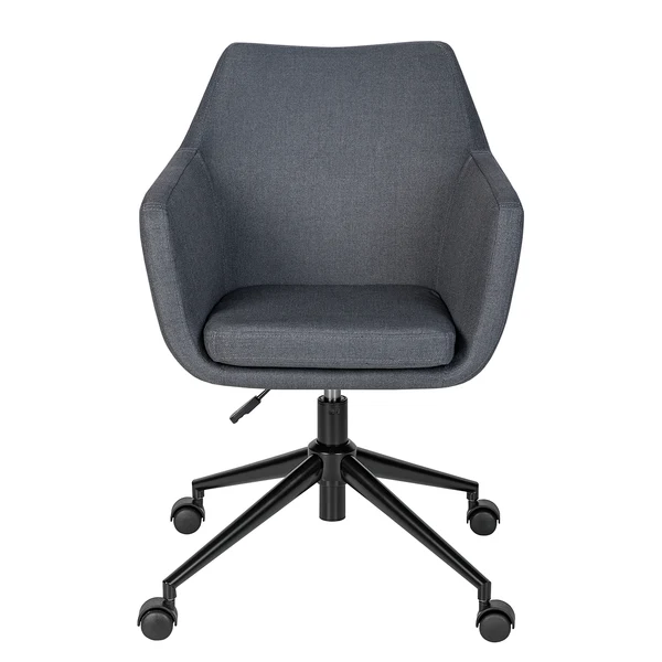 Bürodrehstuhl NICHOLAS - Webstoff Cors: Dunkelgrau - Schwarz - Image 8
