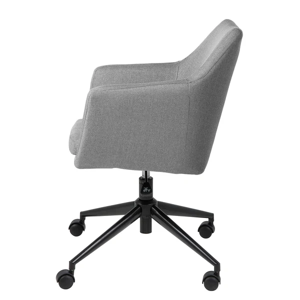 Bürodrehstuhl NICHOLAS - Webstoff Cors: Granit - Schwarz - Image 4