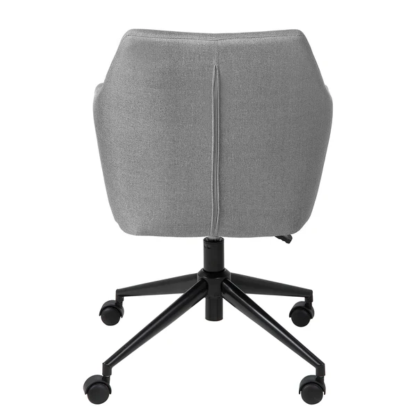 Bürodrehstuhl NICHOLAS - Webstoff Cors: Granit - Schwarz - Image 5