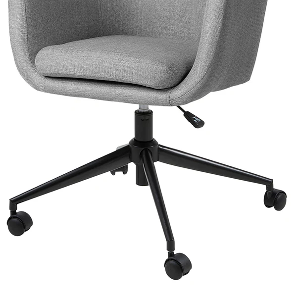 Bürodrehstuhl NICHOLAS - Webstoff Cors: Granit - Schwarz - Image 7